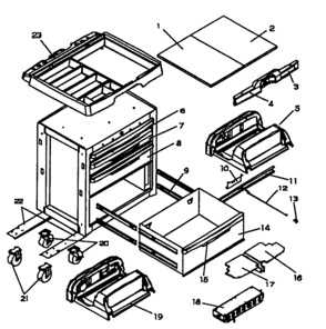 Part Location Diagram of A17781 Craftsman Hrdwre bag