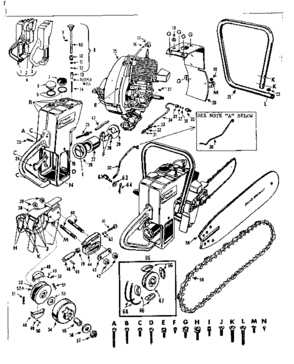 Part Location Diagram of 18H Craftsman Screen