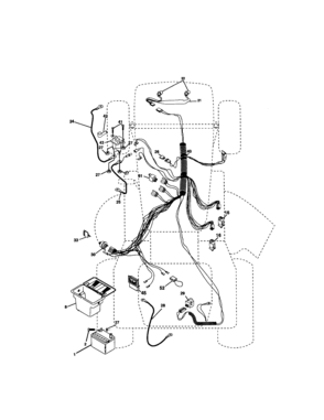 Electrical Diagram and Parts List for 917272073  Craftsman Lawn Tractor