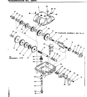 Replacement Parts Diagram and Parts List for 143794241  Craftsman Lawn Tractor