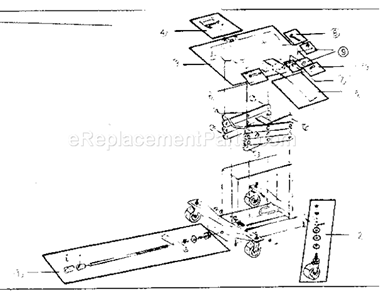Unit Diagram and Parts List for 214115300  Craftsman Jack