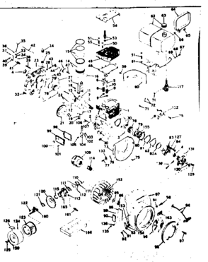 Part Location Diagram of 631226A Craftsman Carburetor