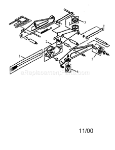 Jack Diagram and Parts List for 21450142  Craftsman Jack