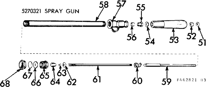 Spray Gun Diagram and Parts List for 471462821  Craftsman Pressure Washer