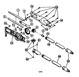 Replacement Parts Diagram and Parts List for 316790430  Craftsman Trimmer