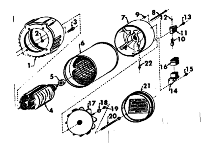 Alternator Diagram and Parts List for 580320720  Craftsman Engine