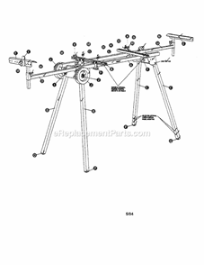 Part Location Diagram of 5098 Craftsman Gib, "X" Axis