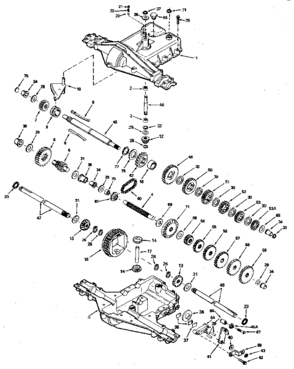 Replacement Parts Diagram and Parts List for 143930-010  Craftsman Lawn Tractor