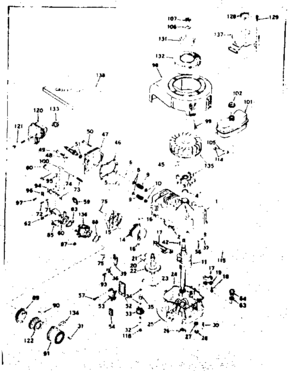 Part Location Diagram of 32671 Craftsman Tank assembly