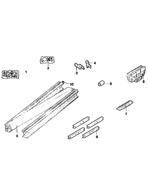 Part Location Diagram of 81C168 Craftsman Garage door opener trolley rack