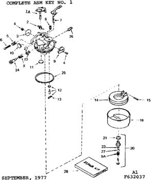 Part Location Diagram of 631910 Craftsman Shaft lever
