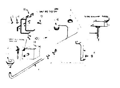 Low Oil Shut-off System Diagram and Parts List for 580320841  Craftsman Engine