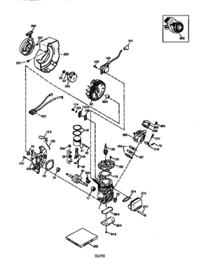 Engine 143.993071 Diagram and Parts List for 143993071  Craftsman Engine