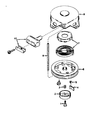 Rewind Starter No. 590420 Diagram and Parts List for 143161172  Craftsman Engine
