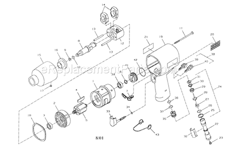 Part Location Diagram of 1702-425 Ingersoll Rand C-clip
