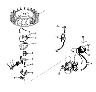 Magneto No. 610690a Diagram and Parts List for 143161262  Craftsman Engine