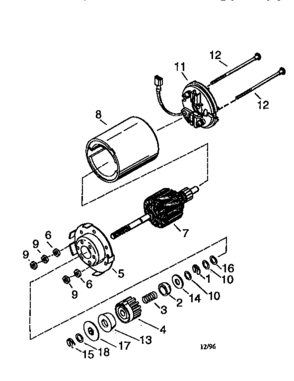 Starter Motor 36086 (71/143) Diagram and Parts List for 143956002  Craftsman Engine
