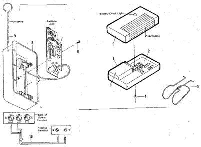 Radio Controls Diagram and Parts List for 139655520  Craftsman Garage Door Opener