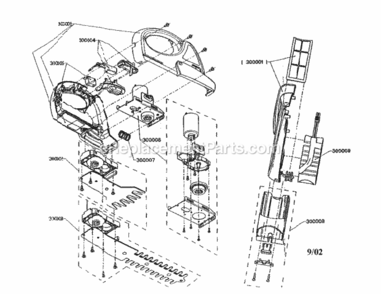 Part Location Diagram of 300002 Craftsman Blade