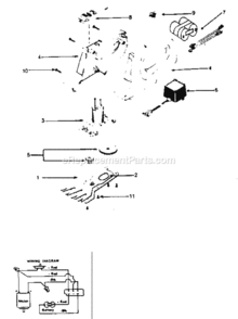 Part Location Diagram of 4226 Craftsman Battery