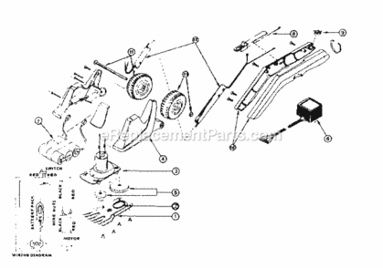 Page A Diagram and Parts List for 24085900  Craftsman Trimmer
