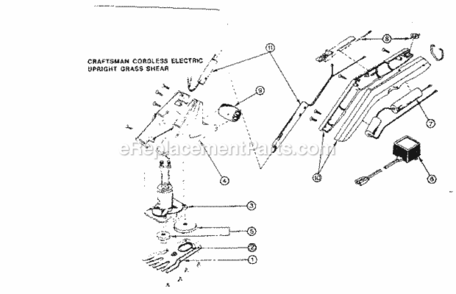 Page A Diagram and Parts List for 2408679-C  Craftsman Trimmer