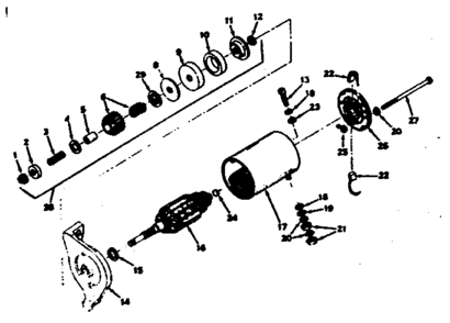 Unit Parts Diagram and Parts List for 143629012  Craftsman Engine