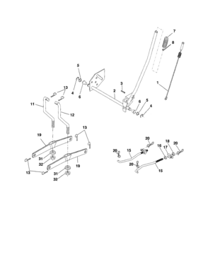 Lift Diagram and Parts List for 917253281  Craftsman Lawn Tractor