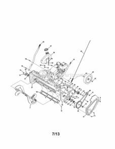 Page A Diagram and Parts List for 247116830  Craftsman Snow Blower