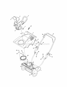 Page B Diagram and Parts List for 247116830  Craftsman Snow Blower