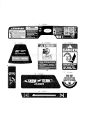 Decals Diagram and Parts List for 24711683  Craftsman Snow Blower