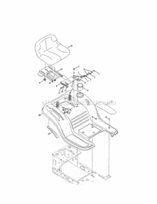 Page E Diagram and Parts List for 247203700  Craftsman Lawn Tractor