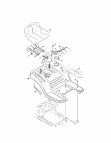 Page F Diagram and Parts List for 247203711  Craftsman Lawn Tractor