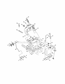 Part Location Diagram of 931-09942A MTD Dash-upper rmc