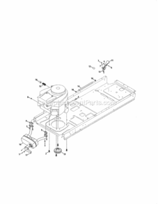 Part Location Diagram of 756-04494C MTD ENGINE PULLEY