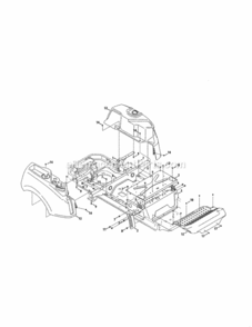 Part Location Diagram of 931-08687B MTD Lj Console