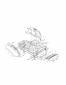Page F Diagram and Parts List for 247204120  Craftsman Lawn Tractor