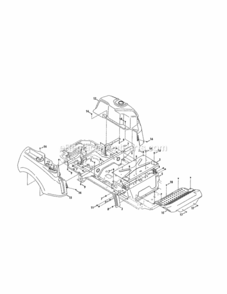 Page F Diagram and Parts List for 247204150  Craftsman Lawn Tractor