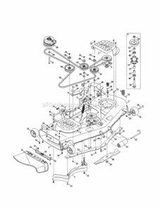 Part Location Diagram of 703-09623 MTD Bracket-chute 50/54