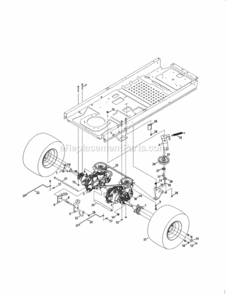 Page H Diagram and Parts List for 247204460  Craftsman Lawn Tractor