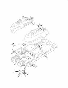 Page C Diagram and Parts List for 24725002  Craftsman Lawn Tractor