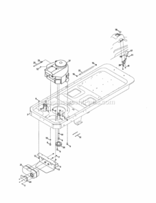 Page D Diagram and Parts List for 24725002  Craftsman Lawn Tractor