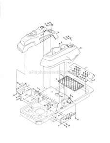 Page E Diagram and Parts List for 24725002  Craftsman Lawn Tractor