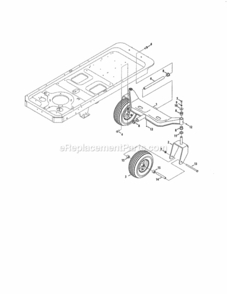 Part Location Diagram of 603-04385A-4044 MTD Axle asm-front pivcr