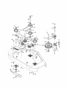 Part Location Diagram of 918-04426 MTD Spindle Housing