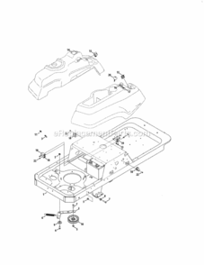 Page C Diagram and Parts List for 247250610  Craftsman Lawn Tractor