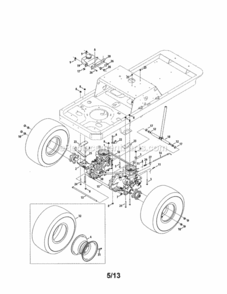 Part Location Diagram of 703-05938A MTD Brkt-expn tnk mtg