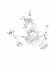 Part Location Diagram of 783-06785A MTD Bracket-support stee