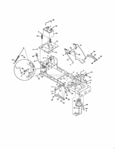 Page C Diagram and Parts List for 24725111  Craftsman Lawn Tractor