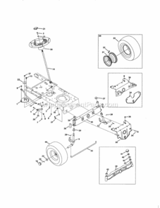 Page D Diagram and Parts List for 24725111  Craftsman Lawn Tractor
